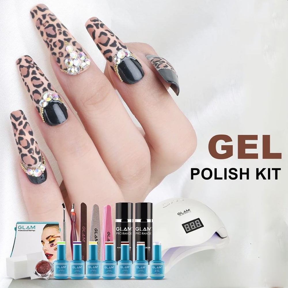 COSCELIA Gel Nail Polish Kit with U V Light Starter Kit India | Ubuy